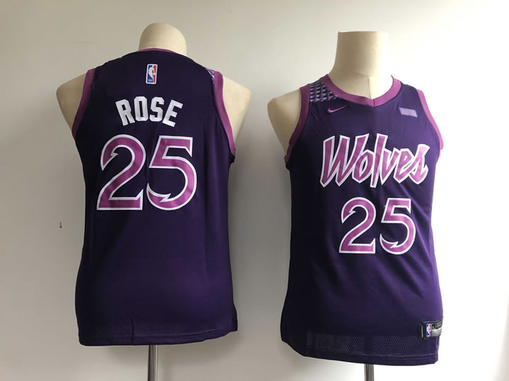 Youth Timberwolves 25 Derrick Rose Purple 2018-19 City Edition Nike Swingman Jersey,We sell and wholesale Youth Timberwolves 25 Derrick Rose Purple 2018-19 City Edition Nike Swingman Jersey on line form chian!